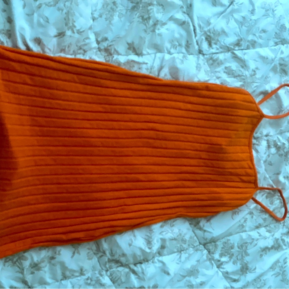 SHEIN orange mini dress